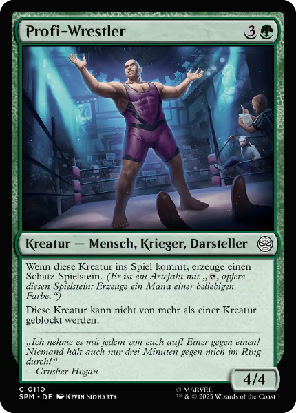 Sammelkarten MTG Profi-Wrestler SPM #110 Foil