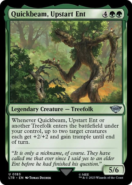 Sammelkarten MTG Quickbeam, Upstart Ent LTR #183 (ENG)