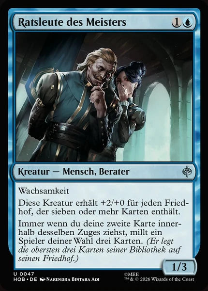 Sammelkarten MTG Ratsleute des Meisters HOB #47 (DEU)