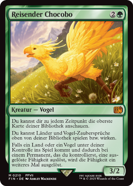Sammelkarten Final Fantasy Reisender Chocobo #210