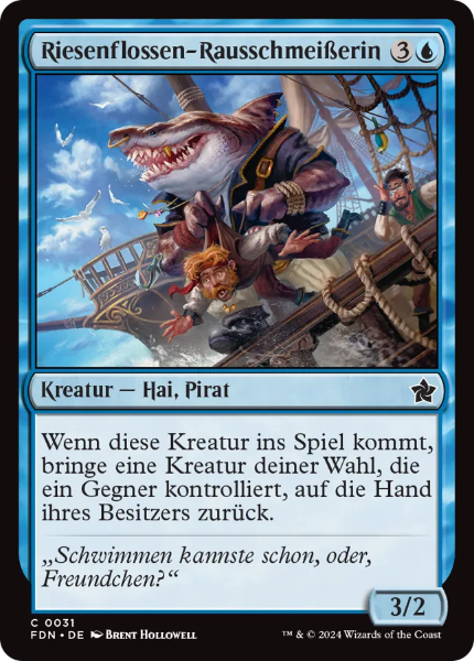 Sammelkarten MTG Riesenflossen-Rausschmeißerin FDN #31 (DEU)
