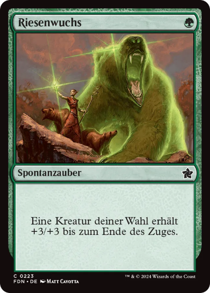 Sammelkarten MTG Riesenwuchs FDN #223 (DEU)