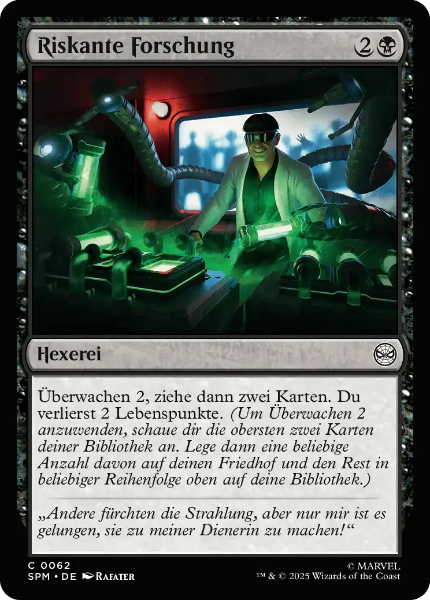 Sammelkarten MTG Riskante Forschung SPM #62 
