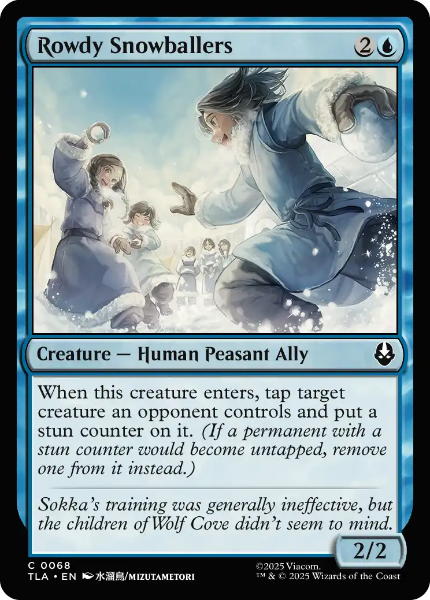 Sammelkarten MTG Rowdy Snowballers TLA #68 Foil 