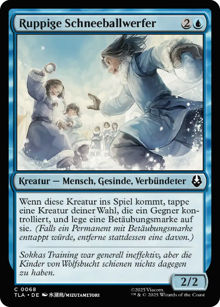 Sammelkarten MTG Ruppige Schneeballwerfer TLA #68 (DEU)