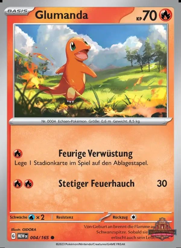 Sammelkarten Pokemon Glumanda 004/165 Cosmo Holo