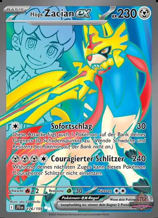 Sammelkarten Pokemon Hops Zacian ex 176/159 Foil
