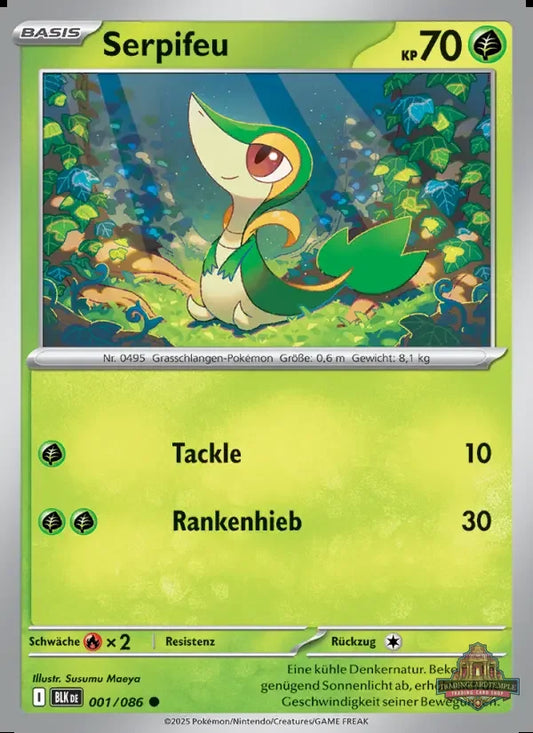 Sammelkarten Pokemon Serpifeu 001/086 Holo