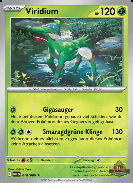 	Sammelkarten Pokemon Viridium 010/86 Holo