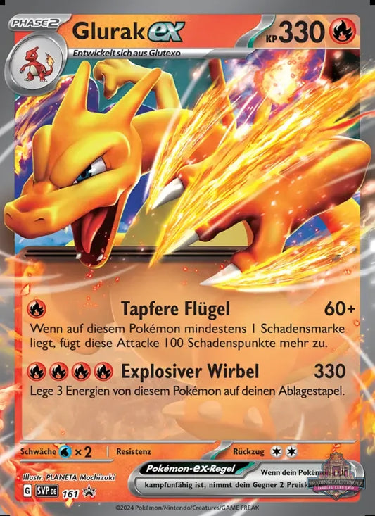 Sammlelkarten Pokemon Glurak ex 161 Promo