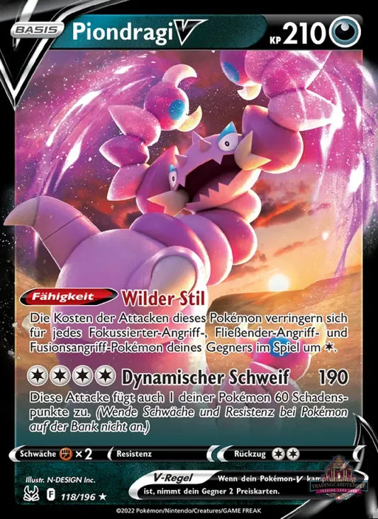 Sammelkarten Pokemon Piondragi v 118/196