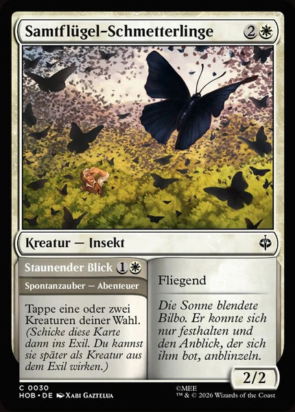 Sammelkarten MTG Samtflügel-Schmetterlinge // Gaze in Wonder HOB #30 (DEU)