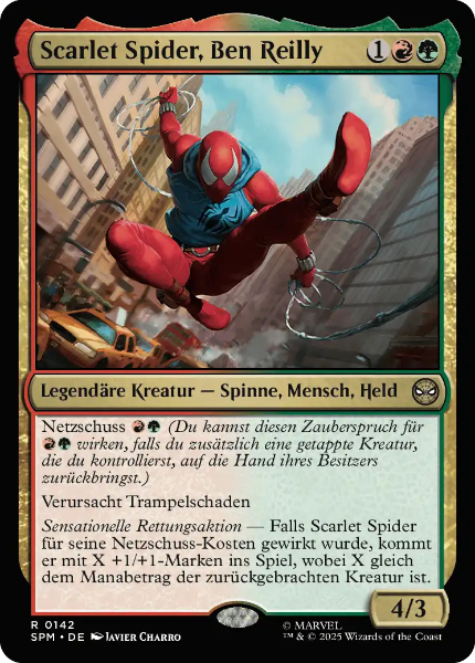 Sammlerkarten MTG Scarlet Spider, Ben Reilly SPM #142