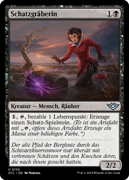 Sammelkarten Outlaws of Thunder Schatzgräberin #110