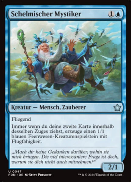 Sammelkarten MTG Schelmischer Mystiker FDN #47 (DEU)