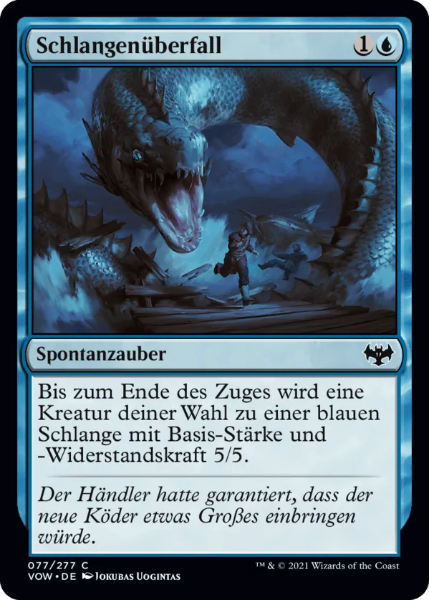 Sammelkarten MGT Schlangenüberfall VOW 77