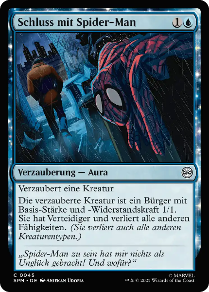 Sammelkarten MTG Schluss mit Spider-Man #45 Foil