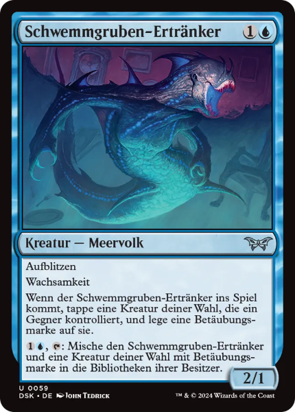 Sammelkarten MTG Schwemmgruben-Ertränker DSK #59