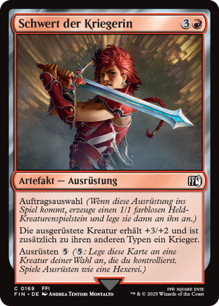 Sammelkarten Final Fantasy Schwert der Kriegerin #169 Foil