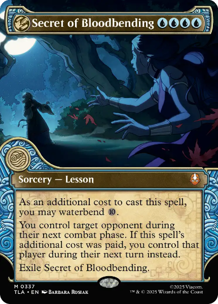 Sammelkarten MTG Secret of Bloodbending TLA #337 Foil 