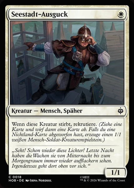 Sammelkarten MTG Seestadt-Ausguck HOB #18 (DEU)