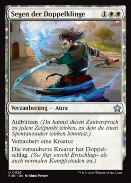 Sammelkarten MTG Segen der Doppelklinge FDN #26 (DEU)