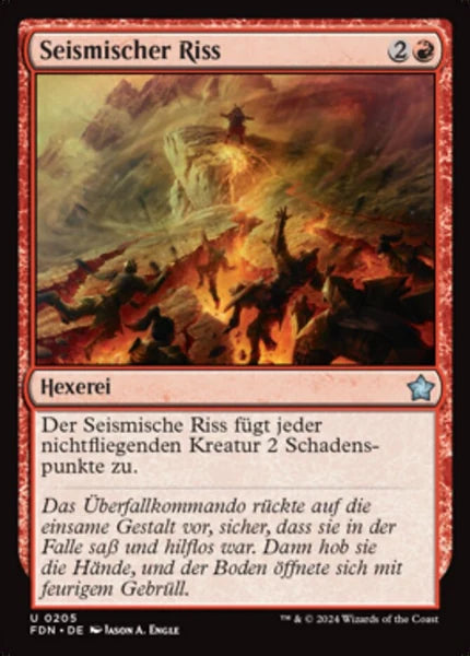 Sammelkarten MTG Seismischer Riss FDN #205 (DEU)