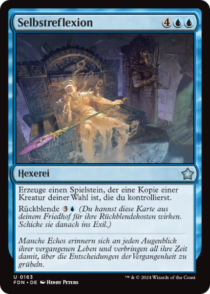 Sammelkarten MTG Selbstreflexion FDN #163 (DEU)