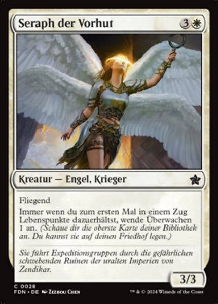 Sammelkarten MTG Seraph der Vorhut FDN #28 (DEU)