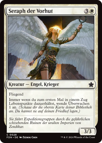 Sammelkarten MTG Seraph der Vorhut FDN #28 (DEU)