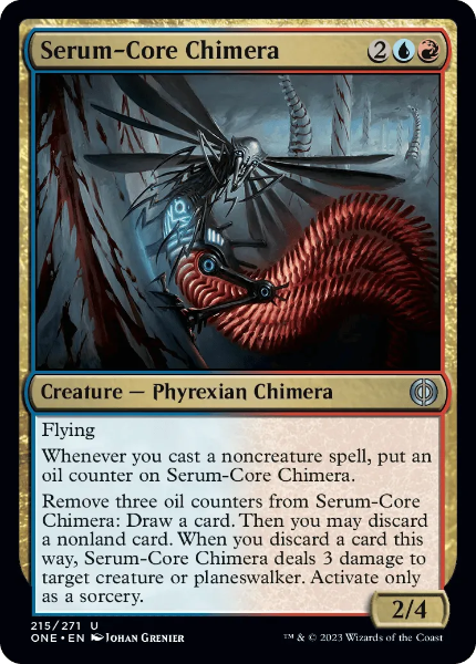 Sammelkarten MTG Serum-Core Chimera ONE #215