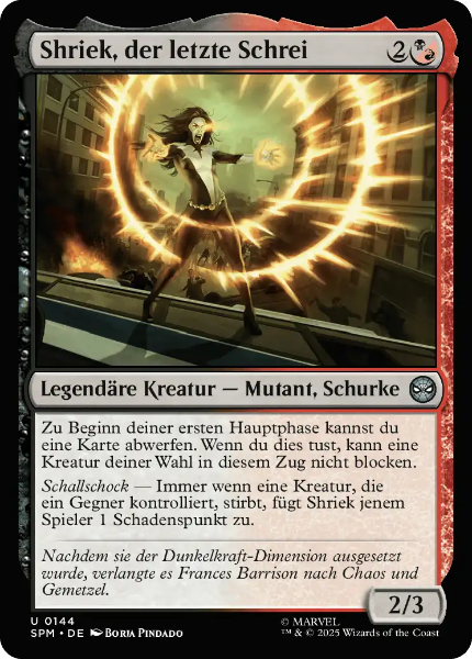 Sammelkarten MTG Shriek, der letzte Schrei SPM #144
