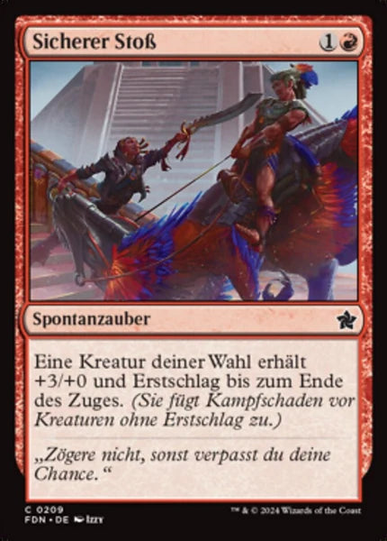 Sammelkarten MTG Sicherer Stoß FDN #209 (DEU)