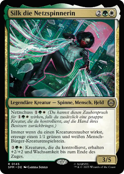 Sammelkarten MTG Silk die Netzspinnerin SPM #145