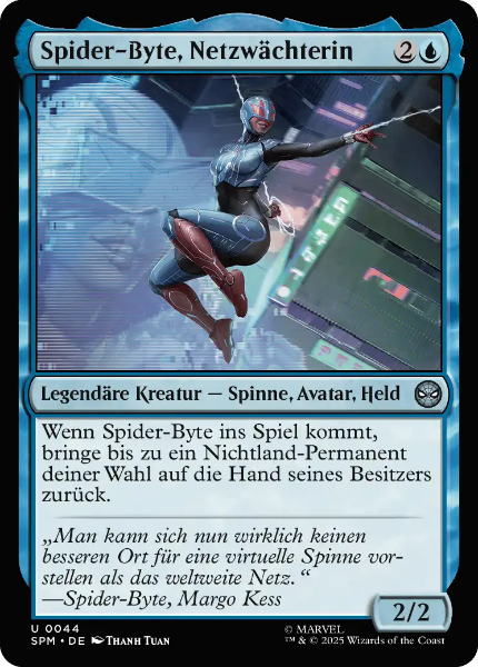 Sammelkarten MTG Spider-Byte, Netzwächterin SPM #44
