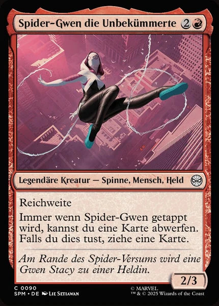 Sammelkarten MTG Spider-Gwen die Unbekümmerte SPM #90 (DEU)