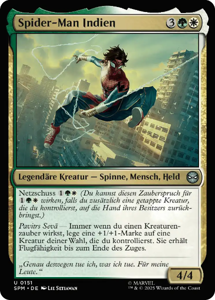 Sammelkarten MTG Spider-Man Indien SPM #151