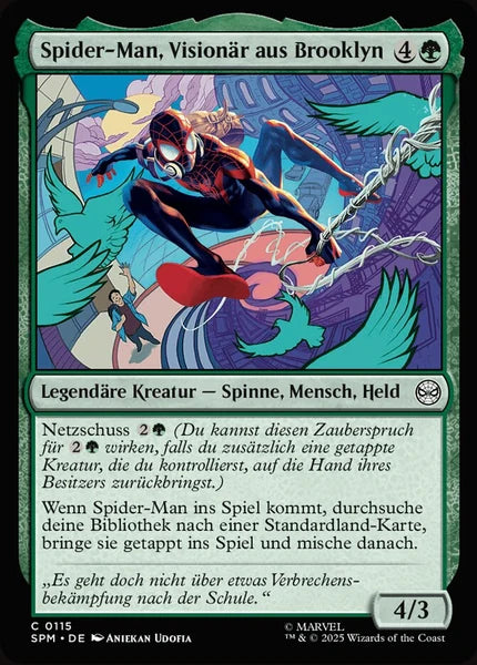 Sammelkarten MTG Spider-Man, Visionär aus Brooklyn SPM #115 (DEU)