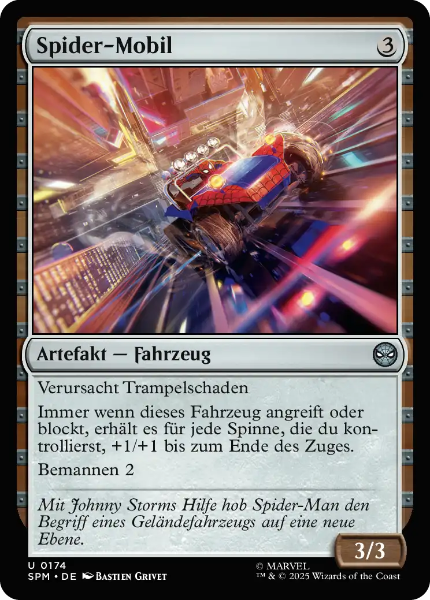 Sammelkarten MTG Spider-Mobil SPM #174