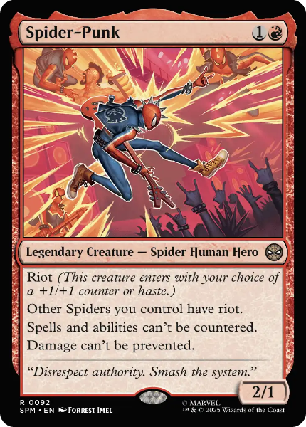 Sammelkarten MTG Spider-Punk SPM #92