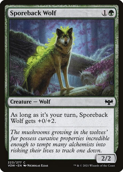 Sammelkarten MTG Sporeback Wolf VOW #223 (ENG)