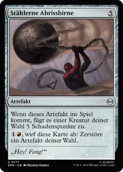 Sammelkarten MTG Stählerne Abrissbirne SPM #177 