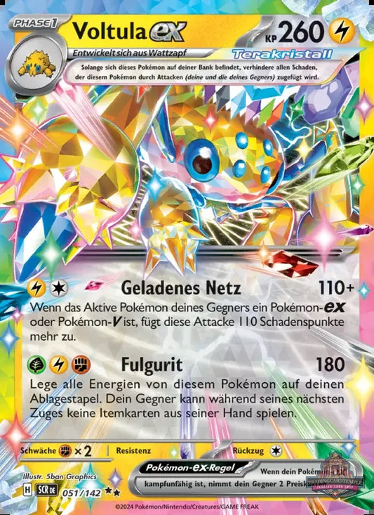 Sammelkarten Pokemon Voltula ex 051/142