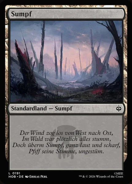 Sammelkarten MTG Sumpf HOB #191 (DEU)