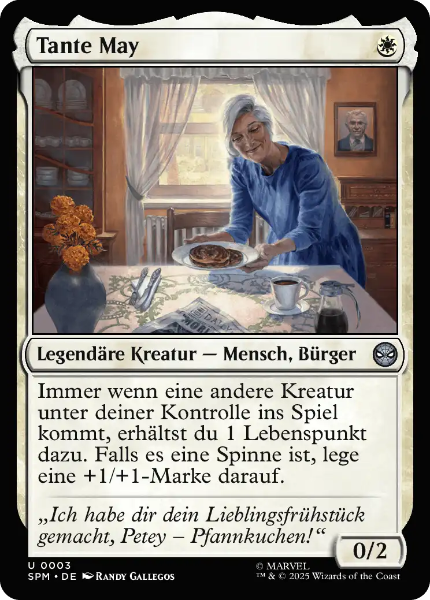 Sammelkarten MTG Tante May SPM #03 Foil 