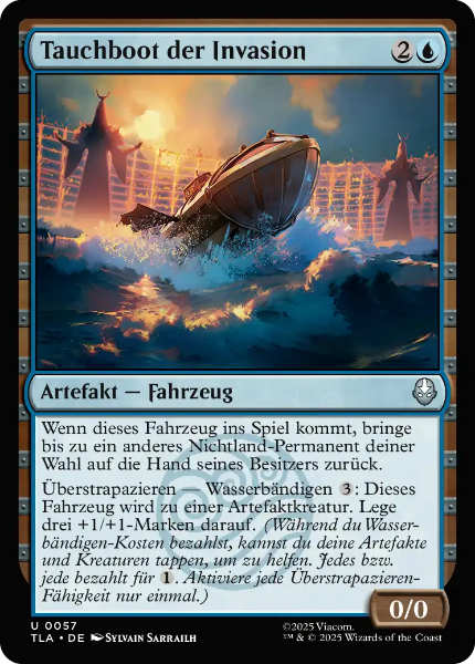 Sammelkarten MTG Tauchboot der Invasion TLA 57