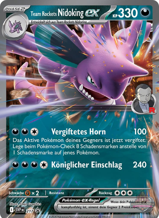 Sammelkarten Pokemon Team Rockets Nidoking ex 217 Promo