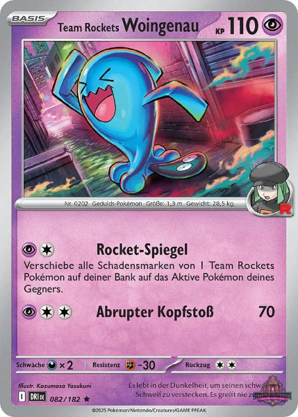 	Sammelkarten Pokemon Team Rockets Woingenau 082/182 Holo