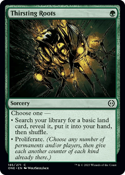 Sammelkarten MTG Thirsting Roots ONE #185