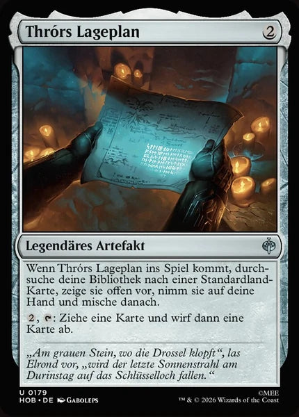 Sammelkarten MTG Thrórs Lageplan HOB #179 (DEU)